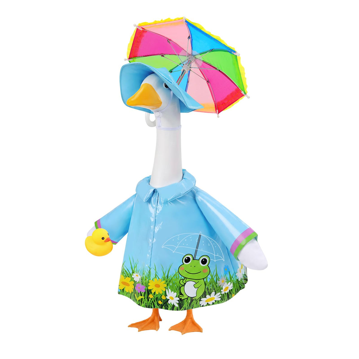 GJL raincoat outfit for 23-inch goose with umbrella and duck