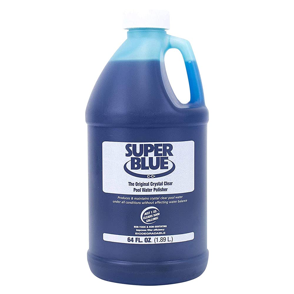GLB Super Blue Pool Clarifier 64-Ounces front view