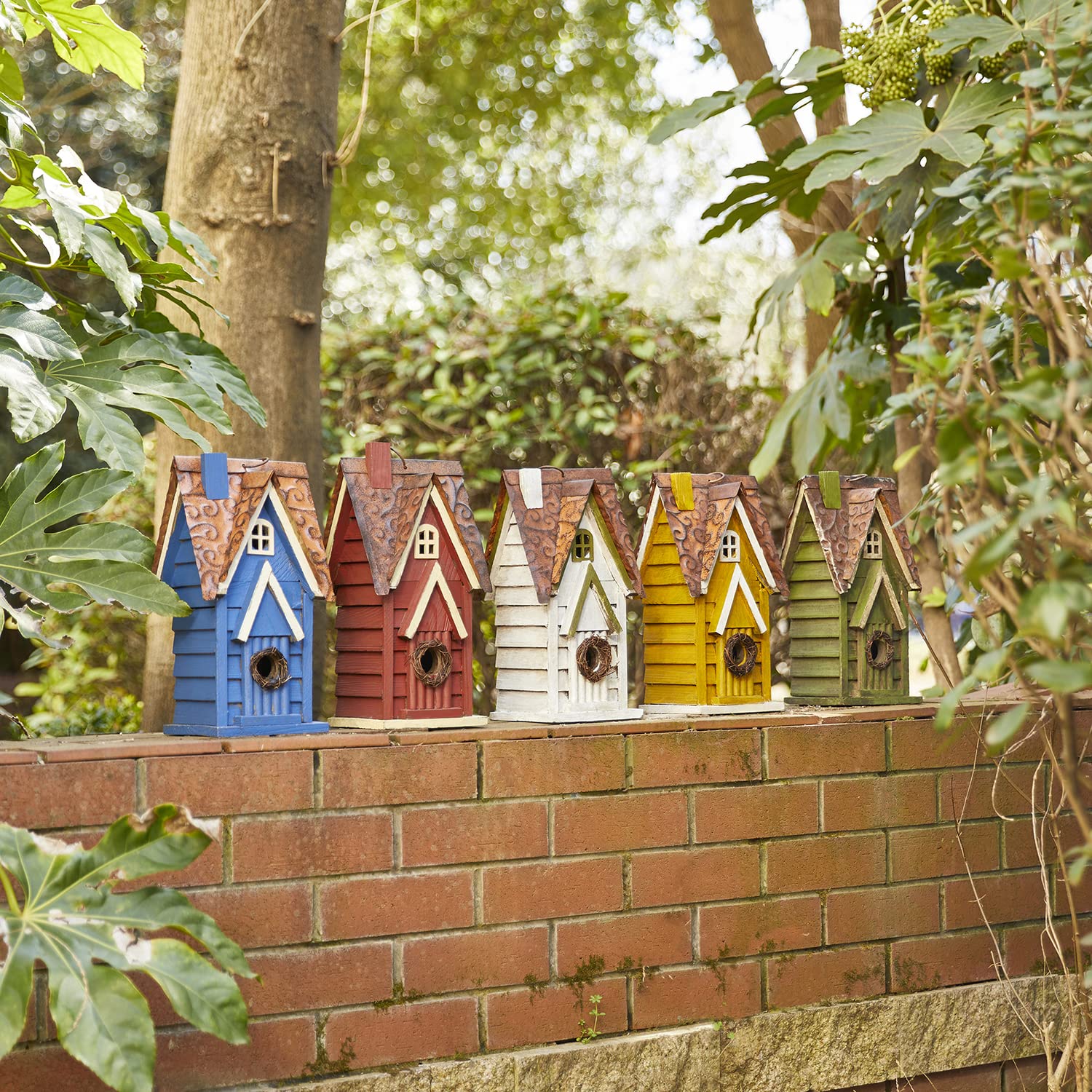 Glitzhome birdhouse packaging view