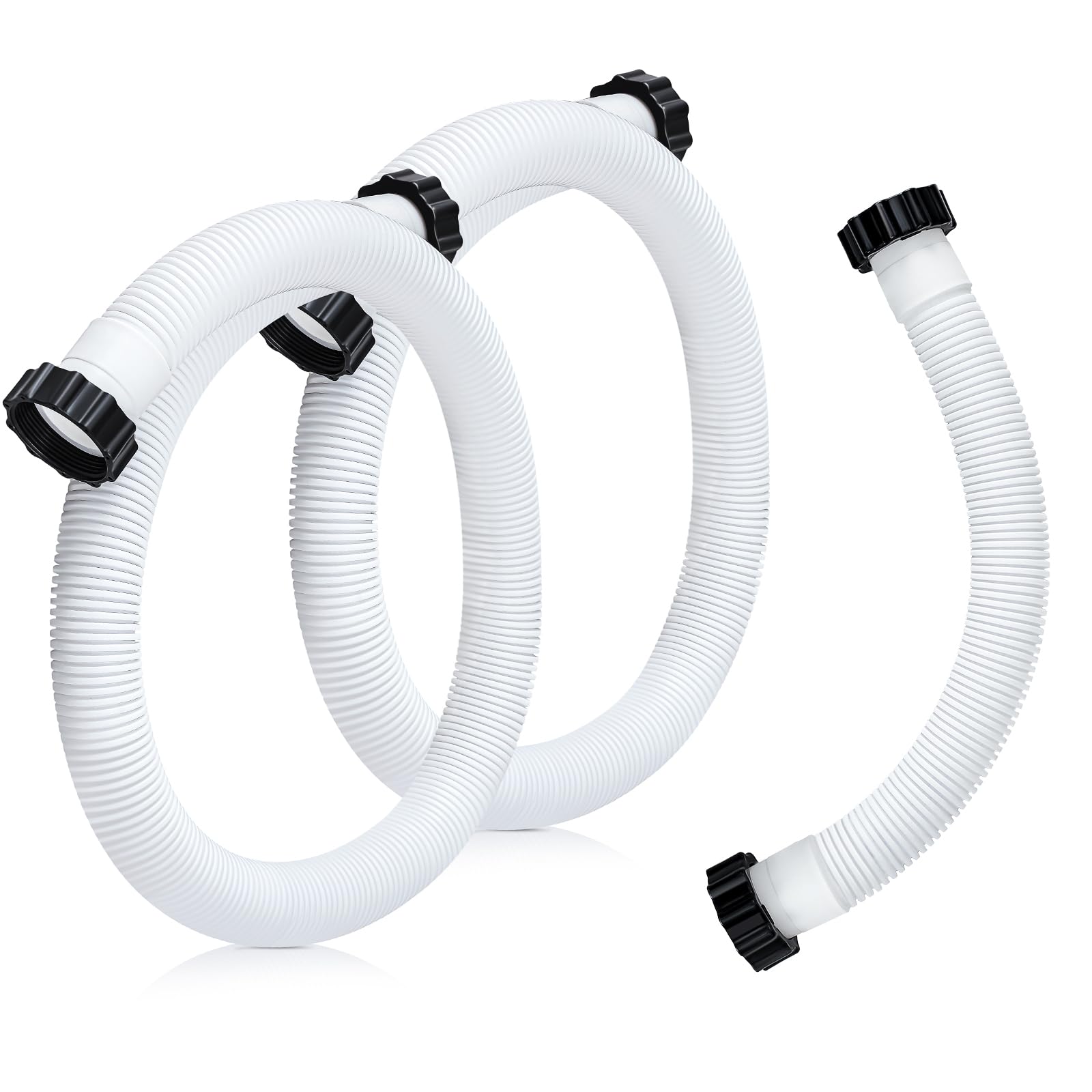 Glooglitter Pool Pump Replacement Hose 59-inch length front view