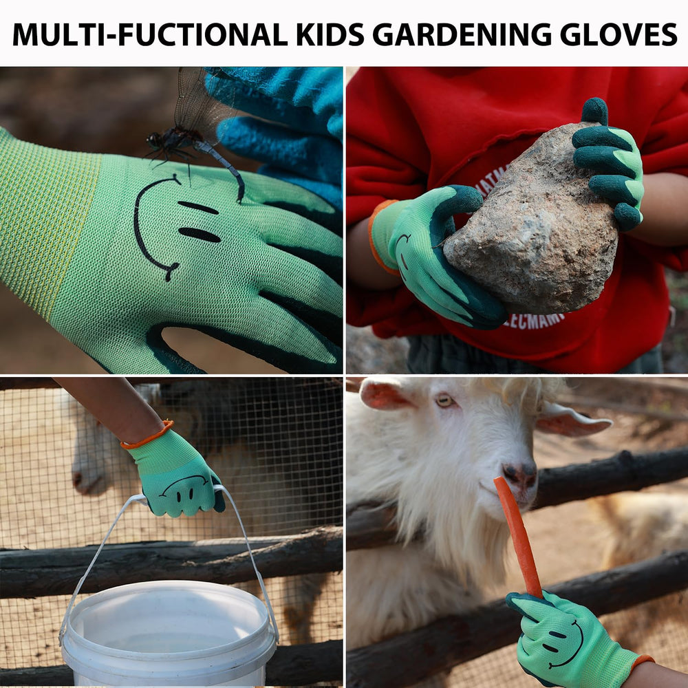 GLOSAV Kids Gardening Gloves with adorable panda face