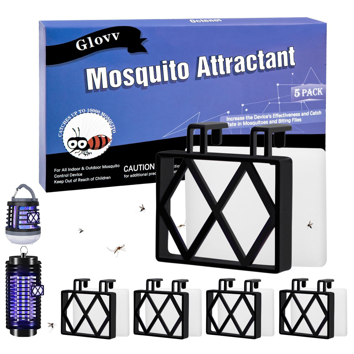 Glovv 5 pack mosquito attractant bait refill cartridges