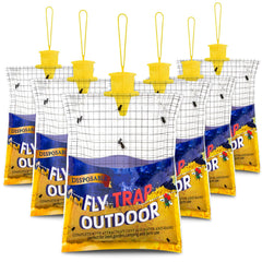 Glovv 6 Pack Outdoor Wasp Traps, blue color front view