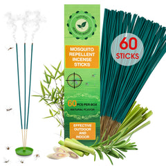 Glovv 60P citronella mosquito repellent incense sticks pack