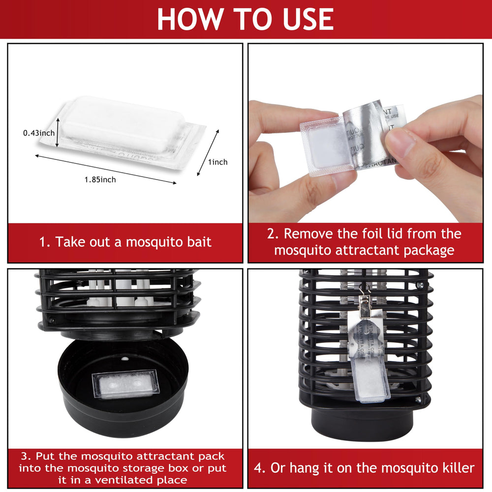 Glovv Bug Zapper Lure cartridge installed in a trap