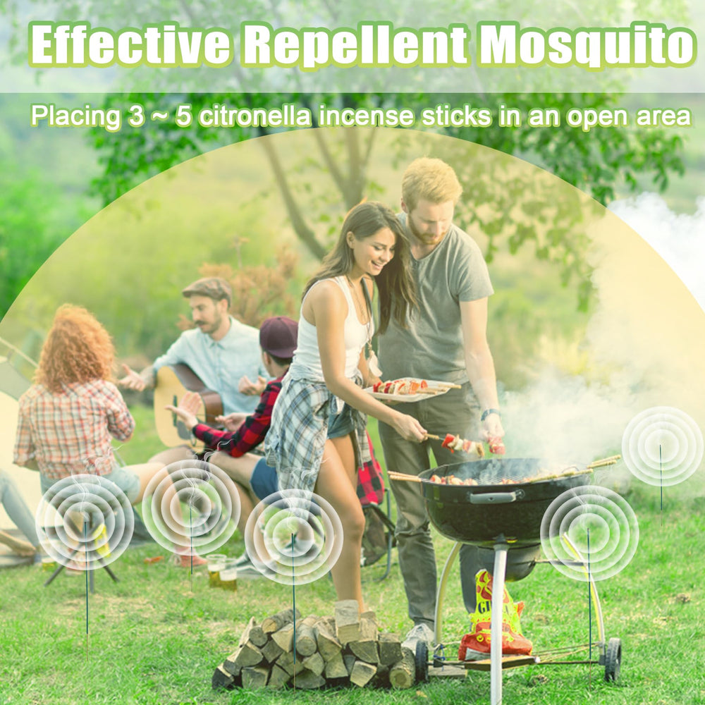 Glovv citronella incense sticks during a camping trip