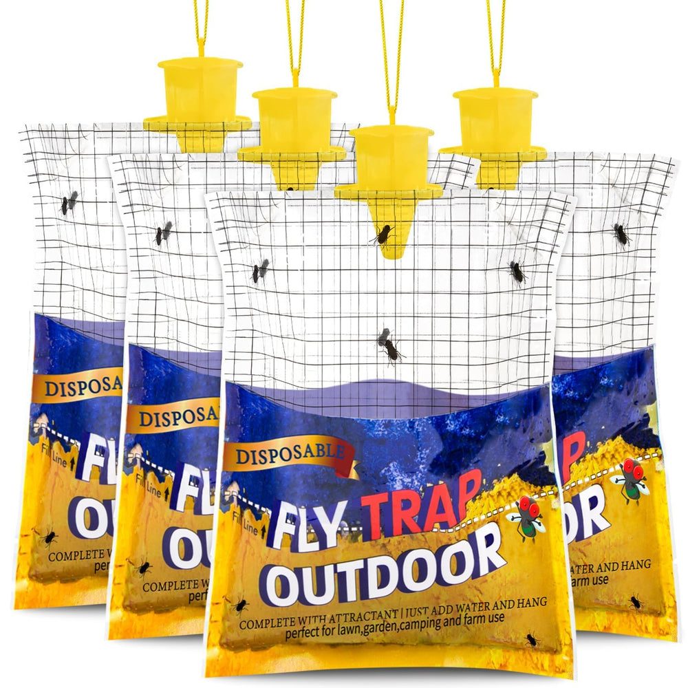 Glovv Disposable Fly Bag outdoor trap, yellow design