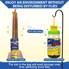 Glovv Fly Trap Bait packet being added to water