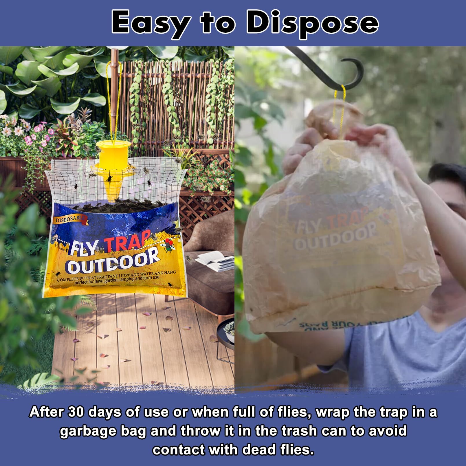 Glovv Fly Traps displayed outdoors in sunlight