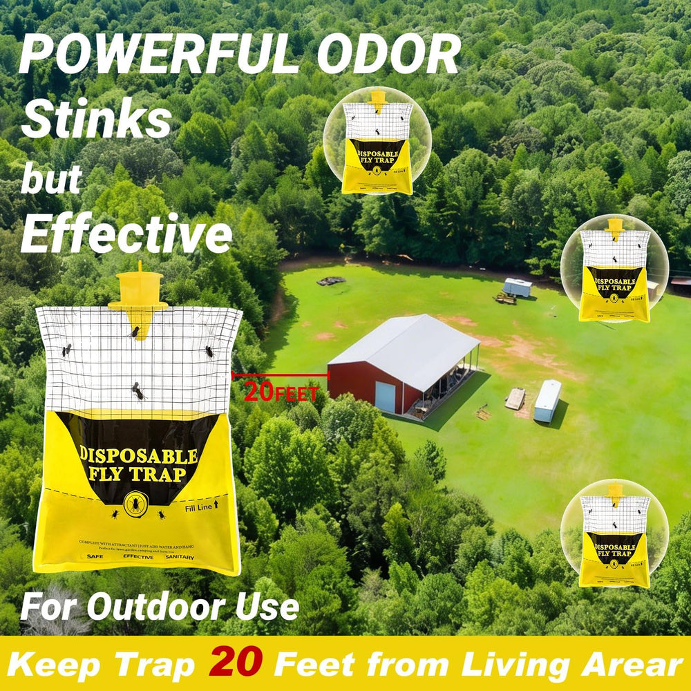 Glovv Outdoor Fly Trap packaging and contents