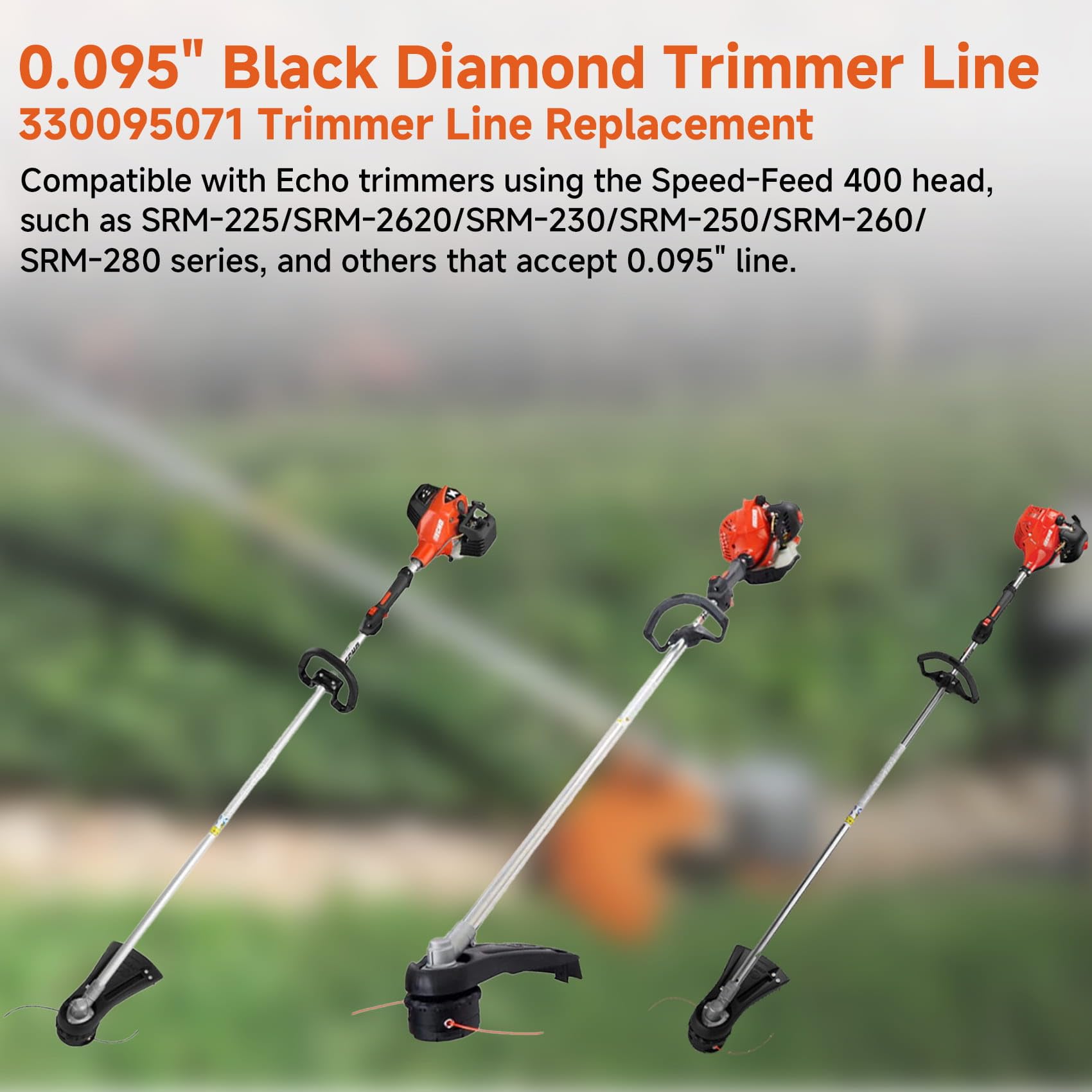 GlowGeek Twisted Trimmer Line installed on Echo trimmer