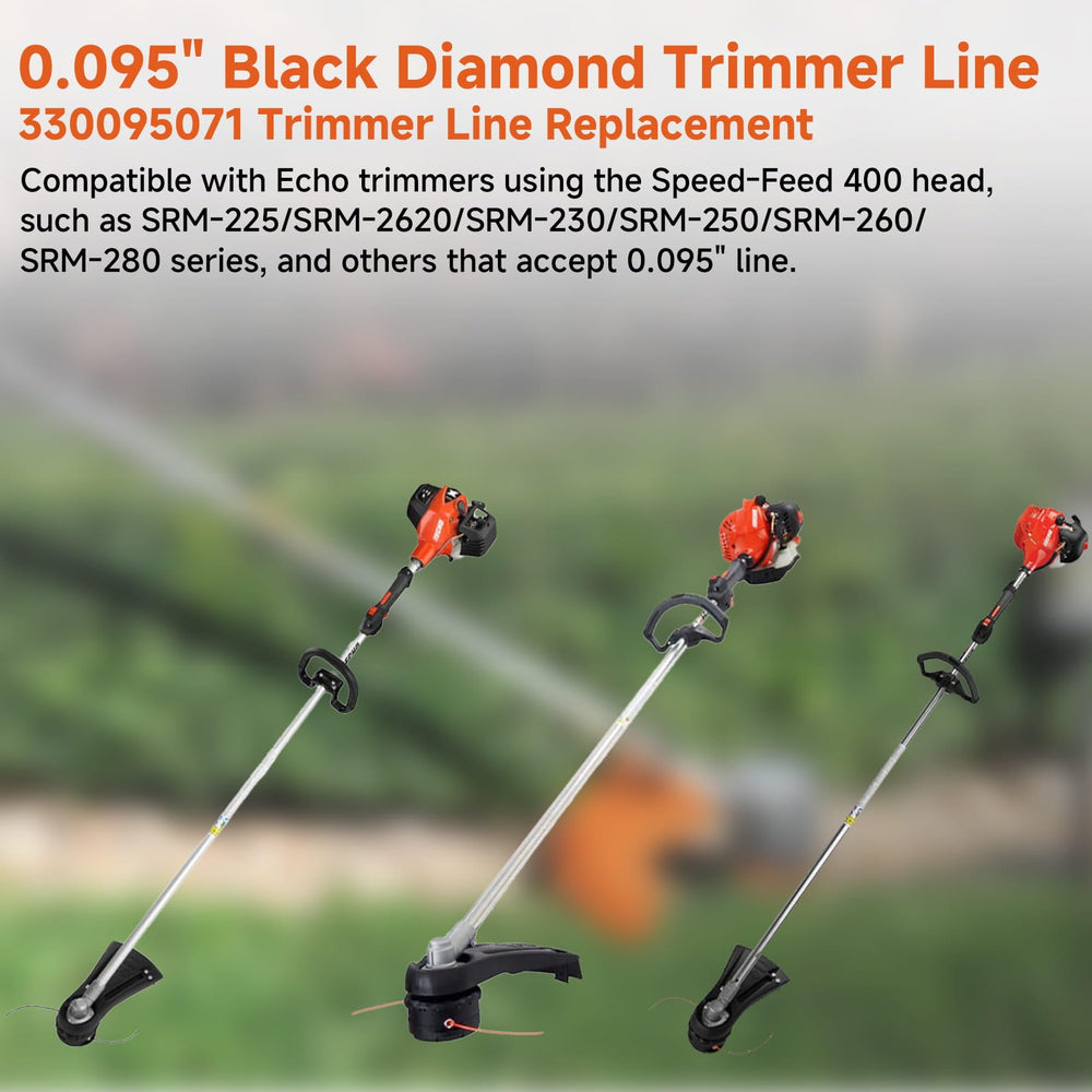 GlowGeek Twisted Trimmer Line installed on Echo trimmer