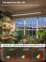 GLOWRIUM 60in Vertical Grow Light with multiple LED tubes