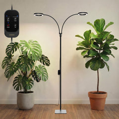 GLOWRIUM Grow Light for Indoor Plants with double lamp head