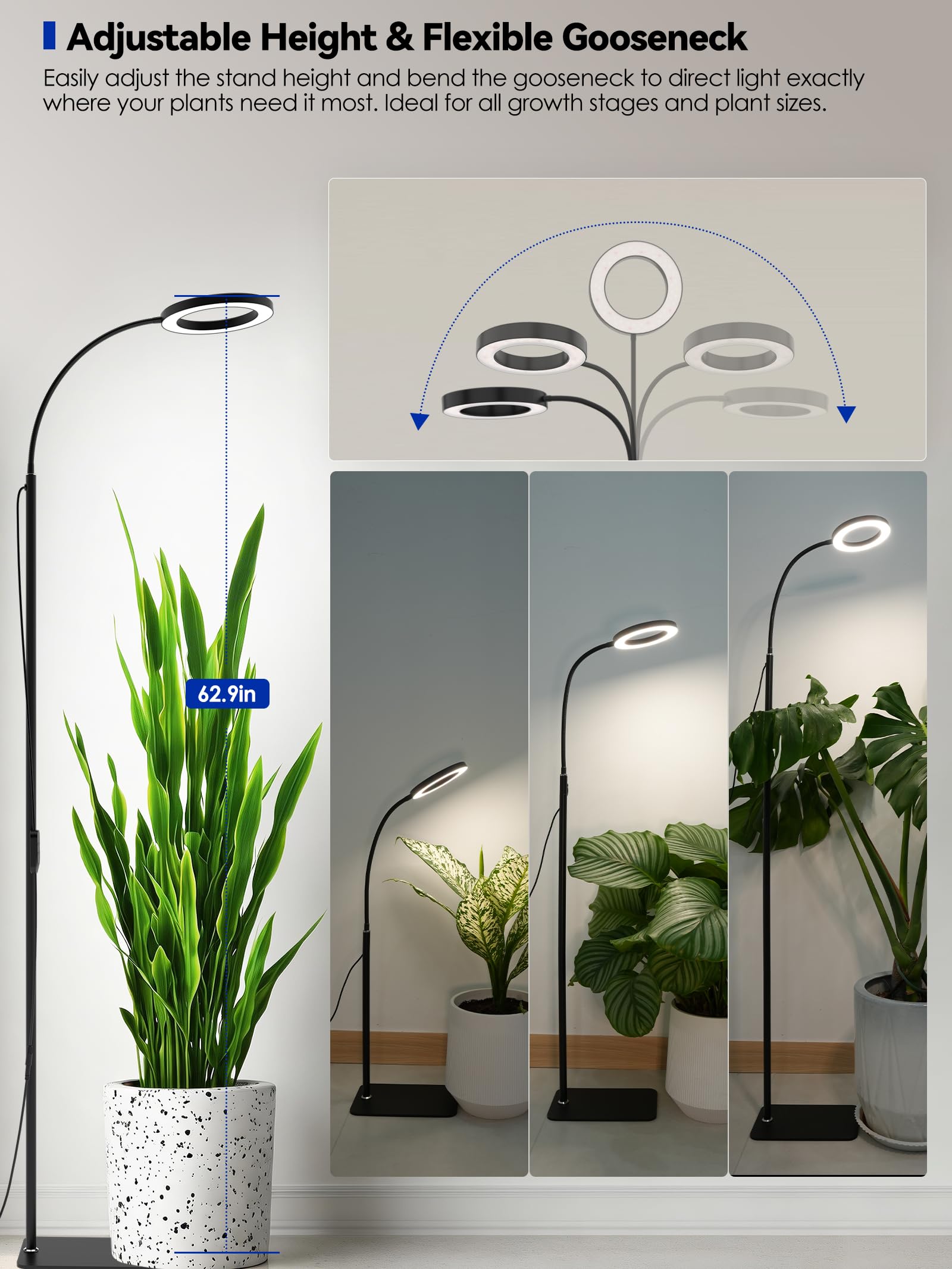 GLOWRIUM Grow Light with user manual and adapter