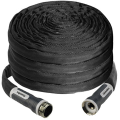 Gnimihz Garden Hose 50 ft black model with swivel handle