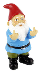 Gnometastic Mini Middle Finger Gnome 3.5in front view