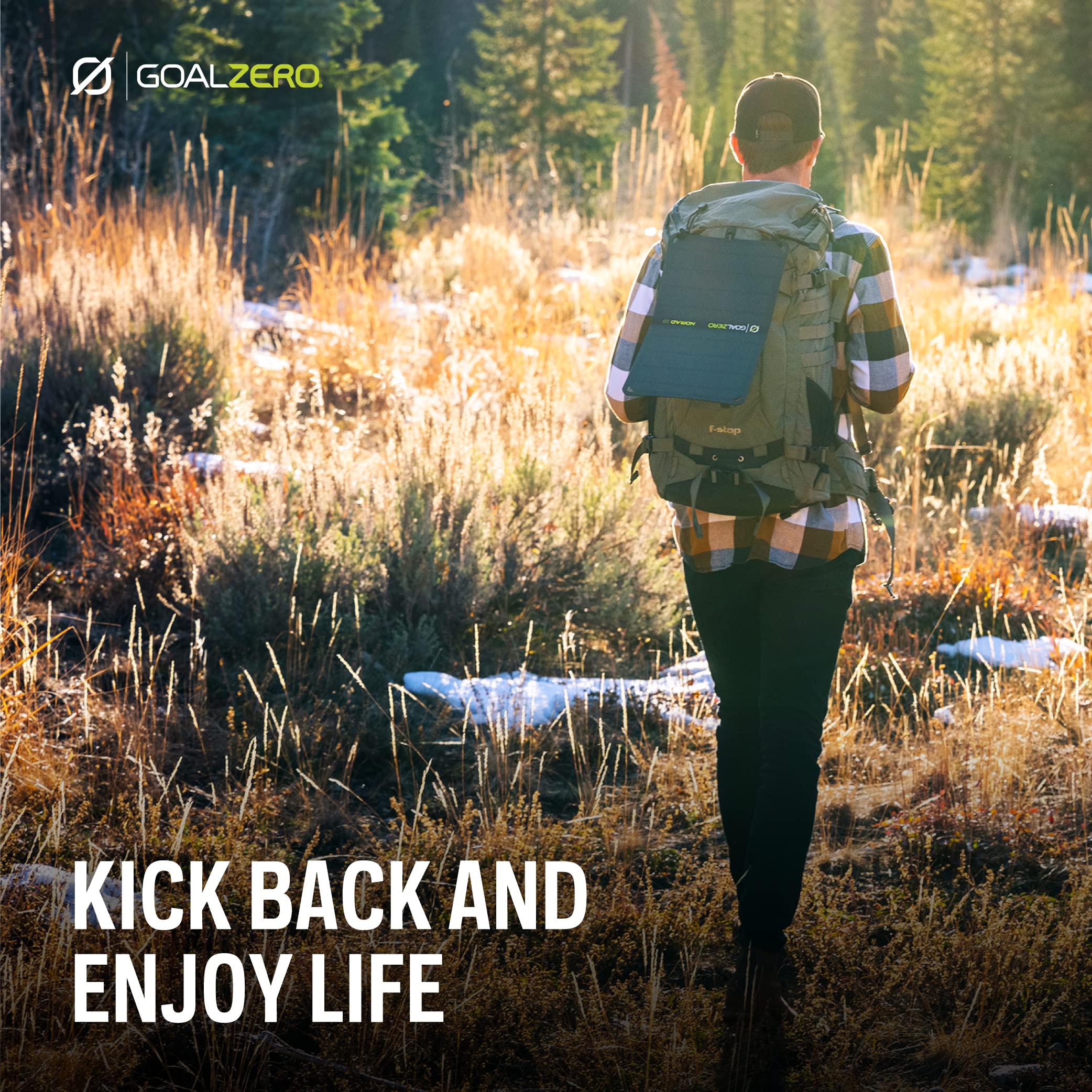 Goal Zero Nomad 10 solar panel in outdoor setting