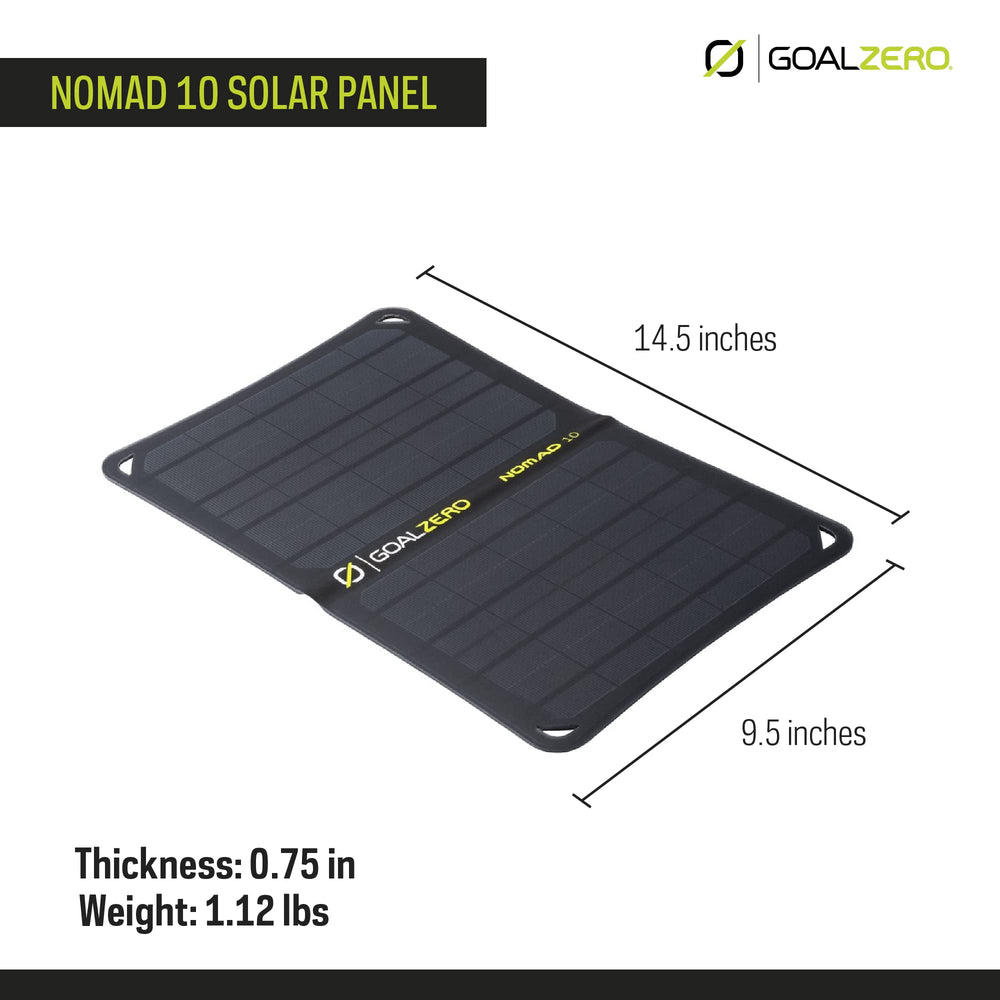 Goal Zero Nomad 10 solar panel with adjustable kickstand
