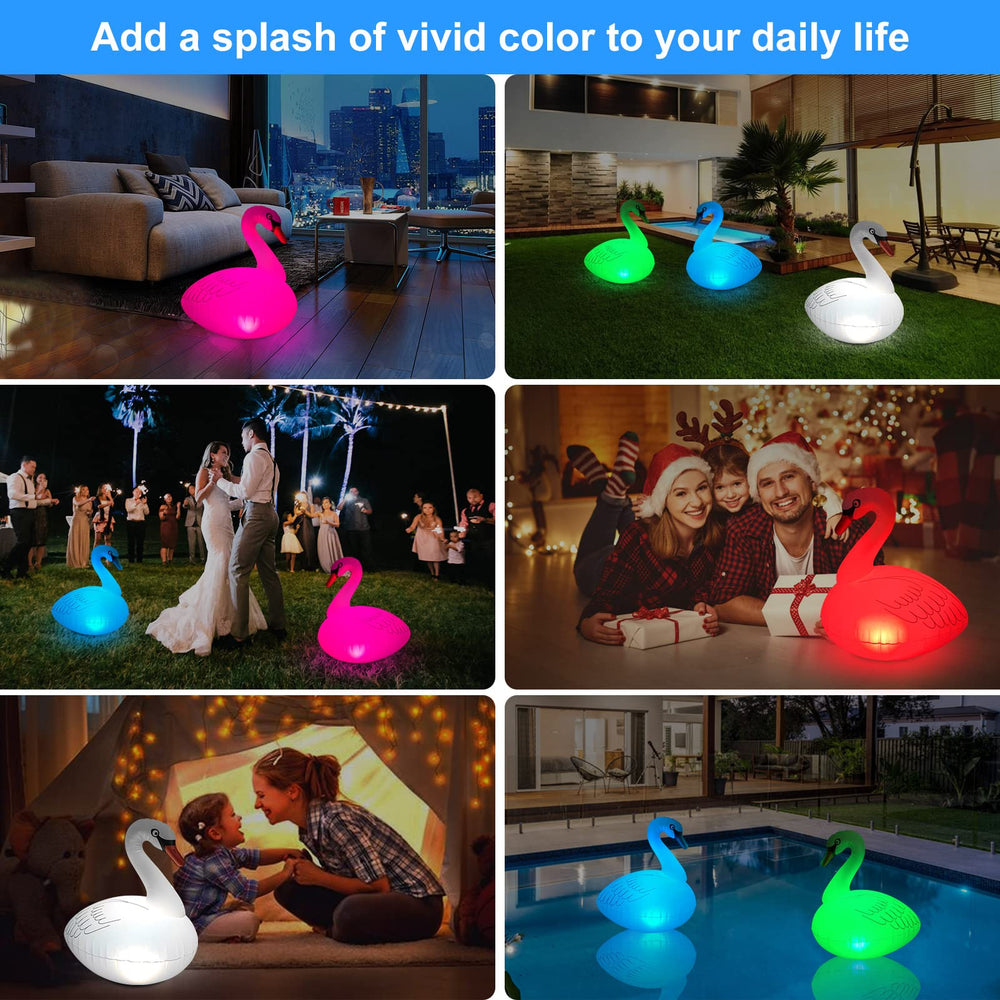 Goallim Floating Pool Lights multi-colour display