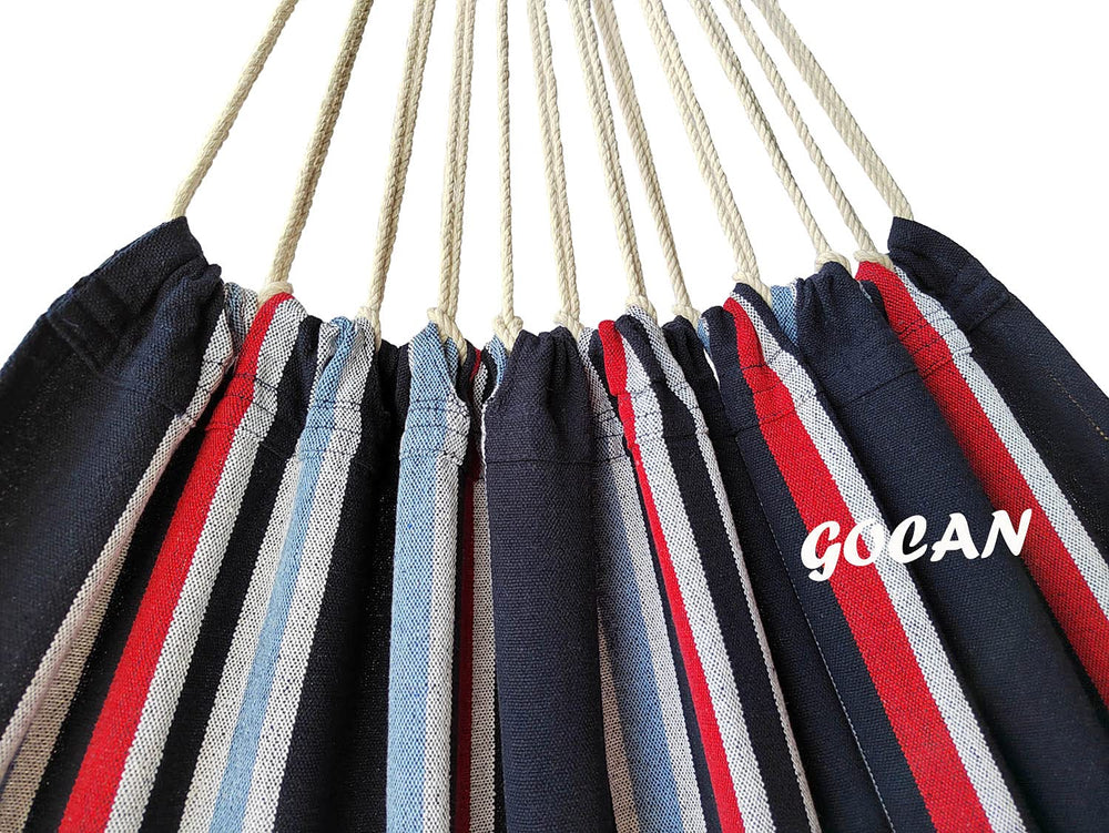 GOCAN hammock hanging between two trees