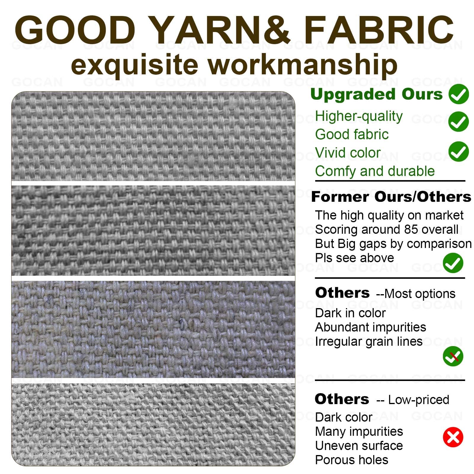 GOCAN hammock highlighting the soft polyester cotton fabric
