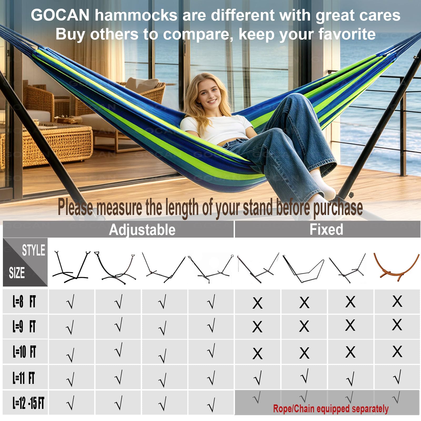 GOCAN hammock in use by a couple relaxing outdoors