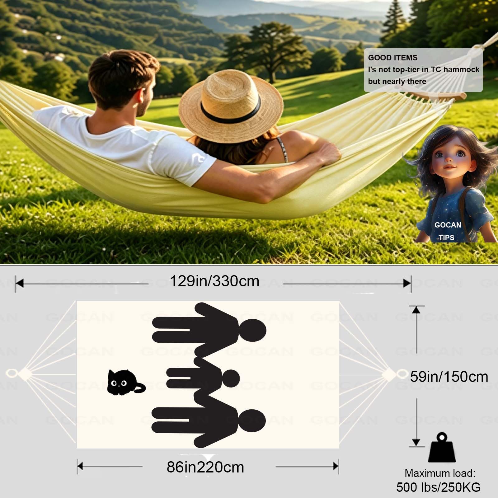 GOCAN Hammock setup in a garden