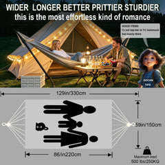 GOCAN hammock with detachable anti-tip support bars