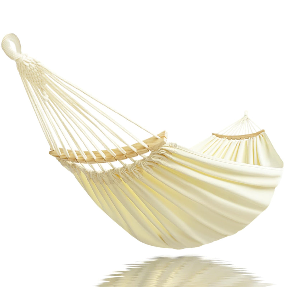 GOCAN Hammock XXL 220x150cm beige front view