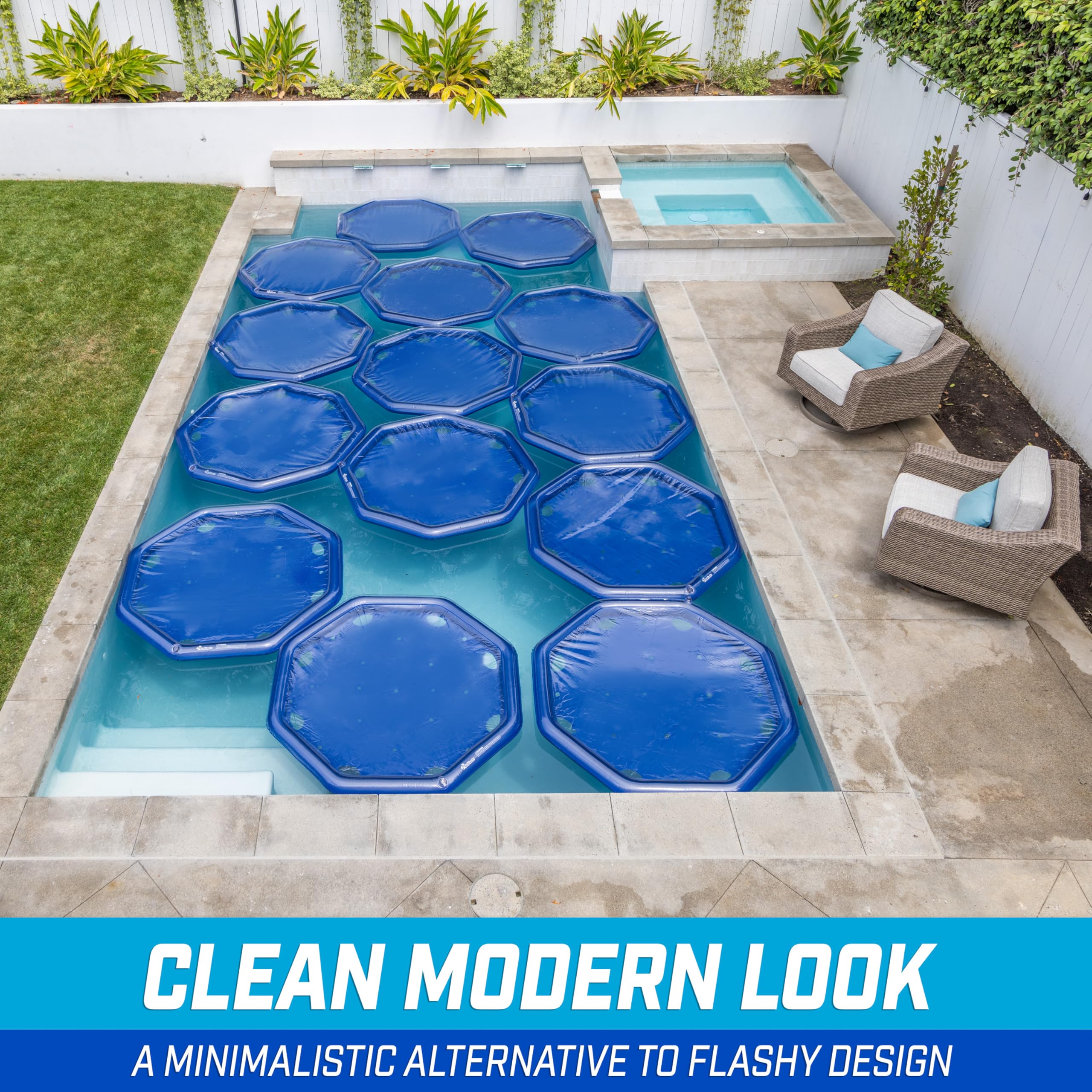 GoFloats Inflatable Solar Pool Heater side view