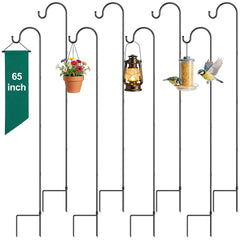 GOFORWILD 65 Inch Shepherd Hook black finish front view