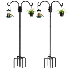 GOFORWILD Adjustable Shepherds Hook 84 Inch black front view