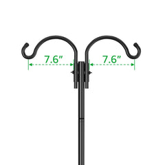 GOFORWILD Adjustable Shepherds Hook 84 Inch in garden setting