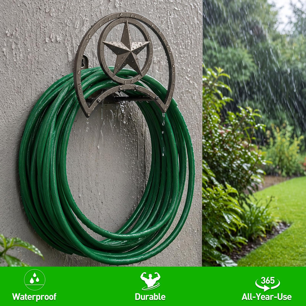 GOFORWILD Garden Hose Holder installed on a fence