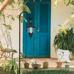 GOFORWILD shepherd hook with solar lights attached