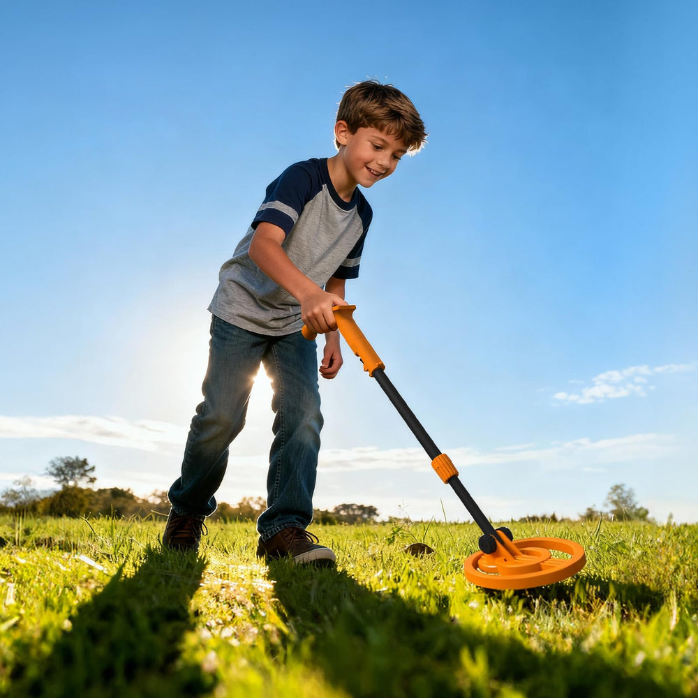 gogonova kids metal detector with LED display and waterproof coil
