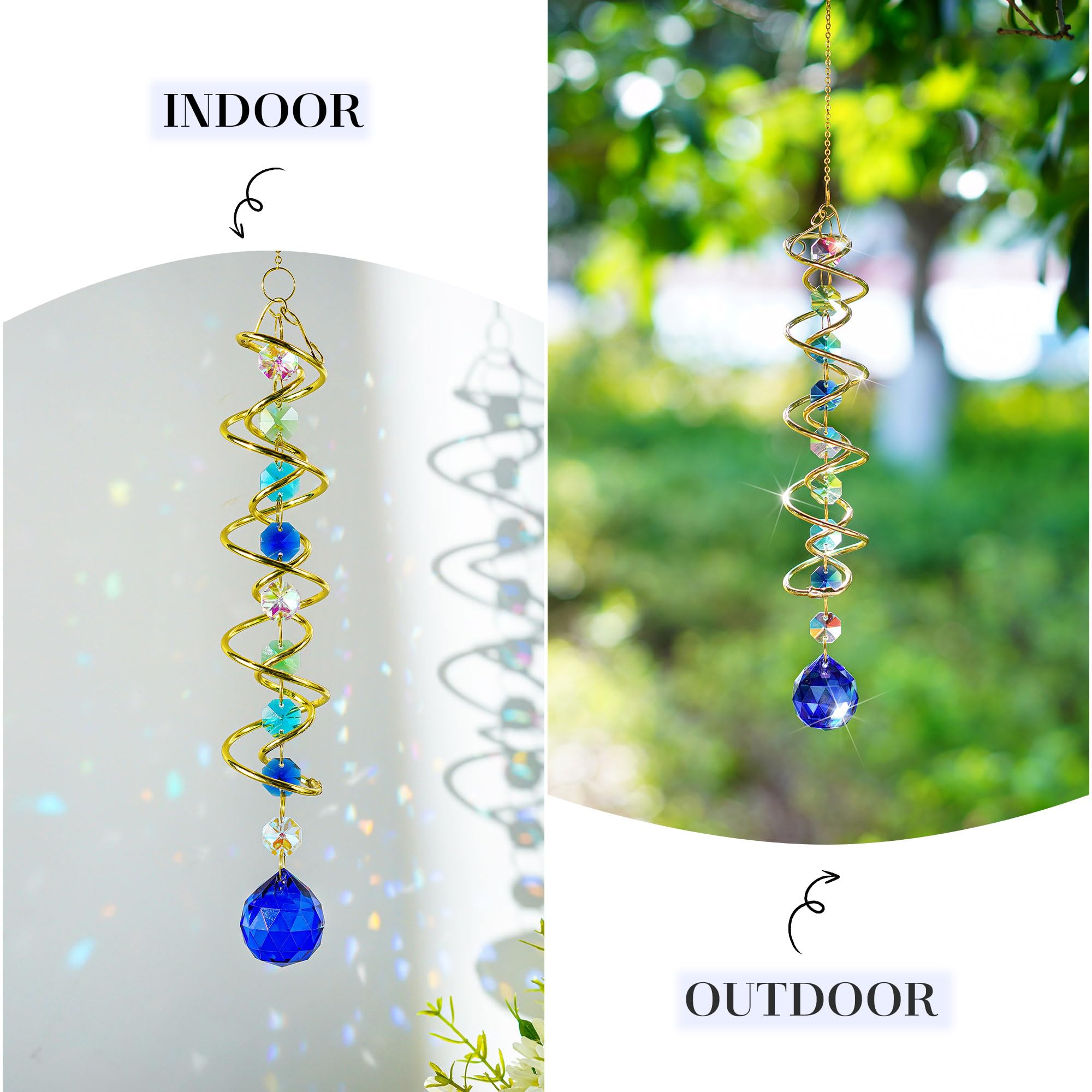 Gold S-shaped hook for H&D Wind Spinner Suncatcher