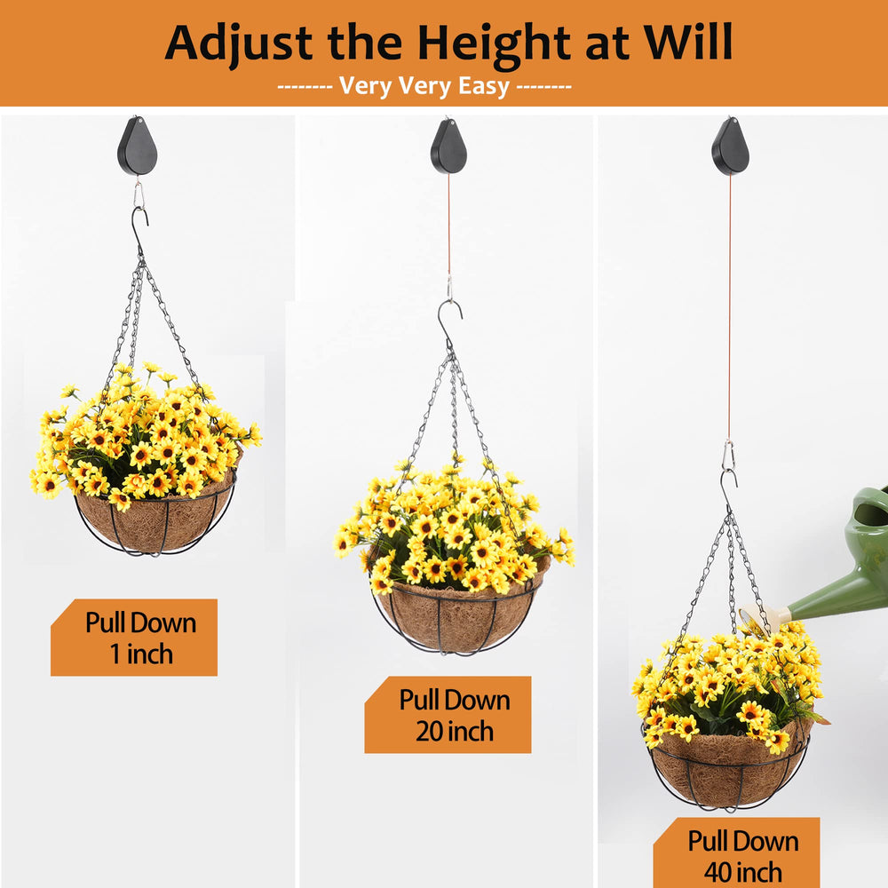 Gomazonle plant hangers in use on a balcony