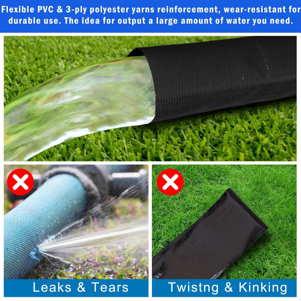 Gonioa 2 inch backwash hose attached to pool drainage system