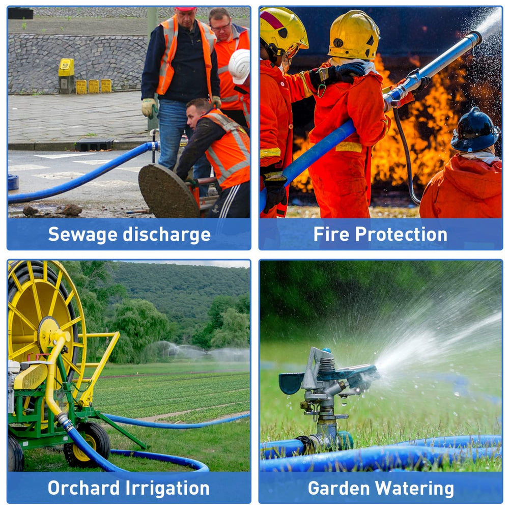 Gonioa backwash hose showcasing its durable PVC material