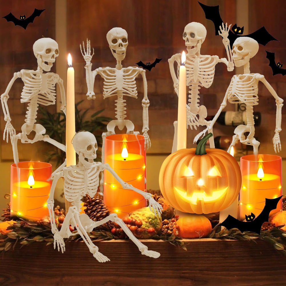 GONOSEED skeleton posed as a graveyard decoration