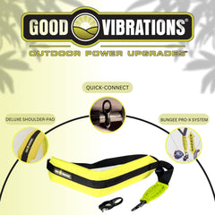 Good Vibrations Zero Gravity Trimmer Strap side view showing shoulder pad
