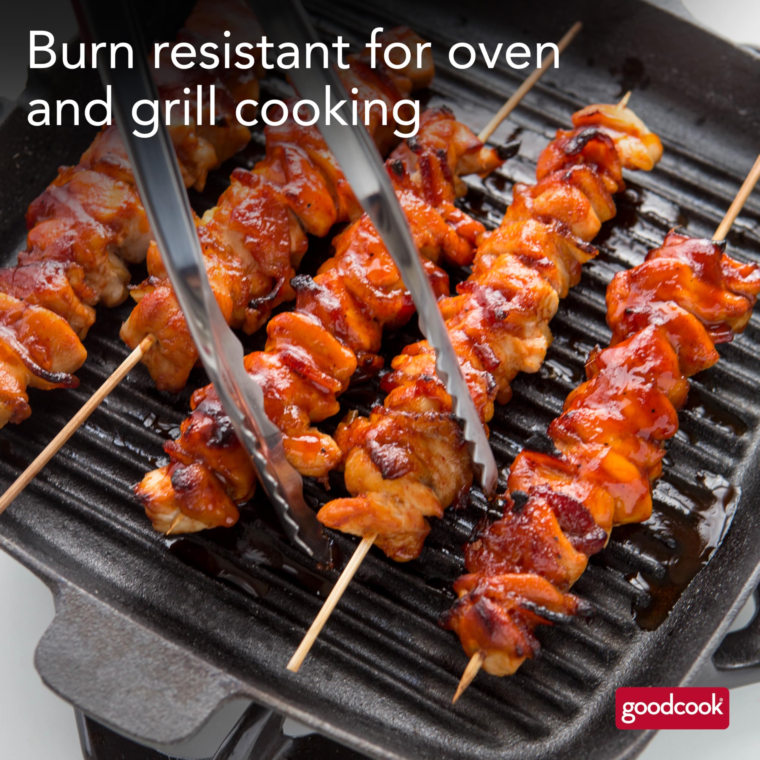 GoodCook bamboo skewers pack back view with specifications