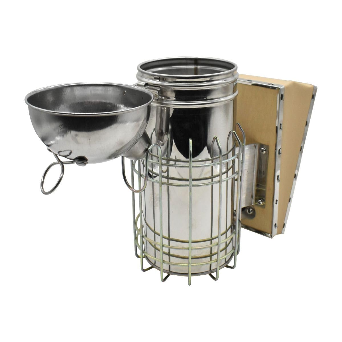 GOODLAND bee hive smoker with welded metal fall and heat cage