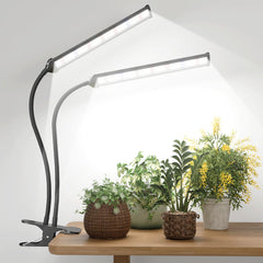 GooingTop LED Grow Light front view with clip and gooseneck
