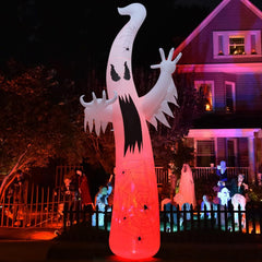 GOOSH Halloween ghost decoration setup in yard