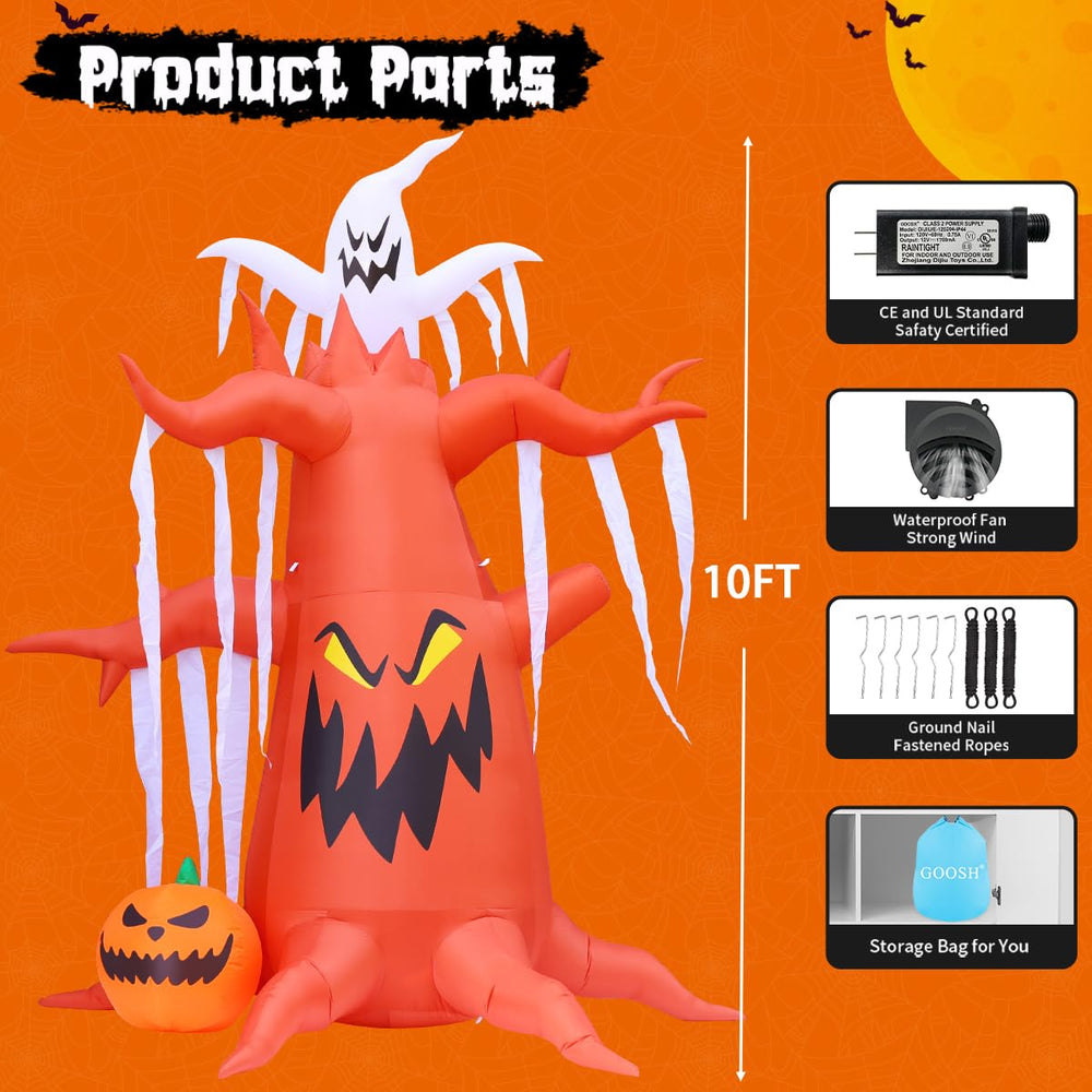 GOOSH Halloween inflatable tree packed in storage bag