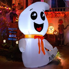 GOOSH inflatable ghost set up in a garden