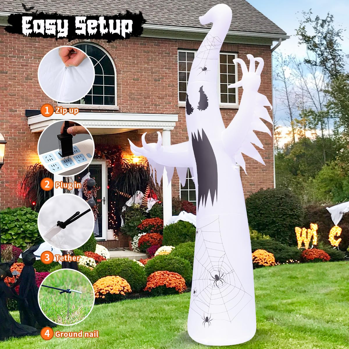 GOOSH inflatable ghost storage bag included